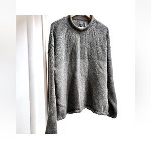 Vtg GAP charcoal grey pullover knit sweater Women